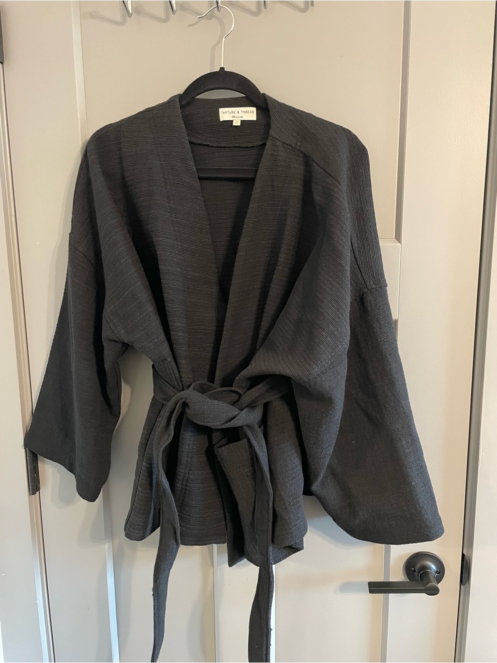 Madewell Black Wrap Kimono Jacket